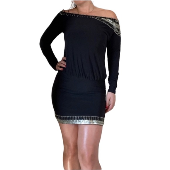 Jovani Mini Dress with Pins - Picture 1 of 7